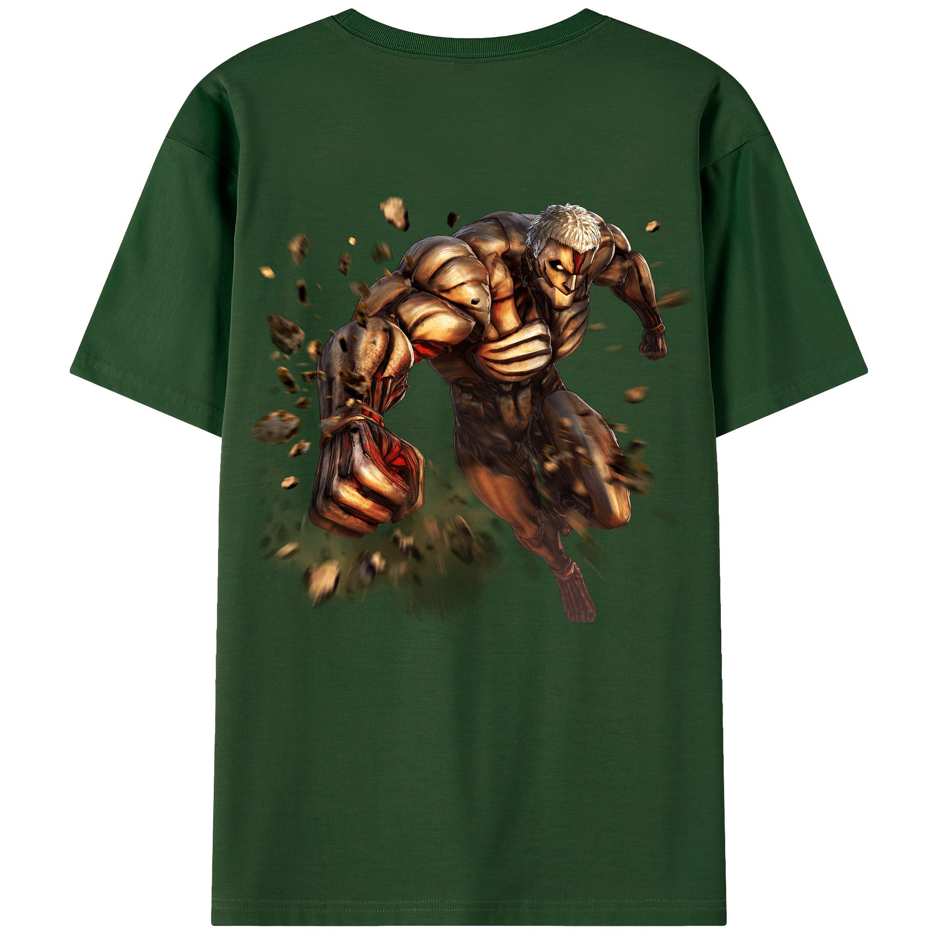 （画像用） 進撃の巨人 Attack on Titan 綿100％半袖Tシャツ（背面プリント）